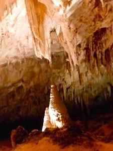 Geologic formations in the Carlsbad Caverns National Park